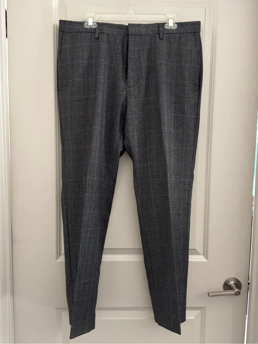 Banana Republic Wool Gray Plaid Men’s Dress Pants